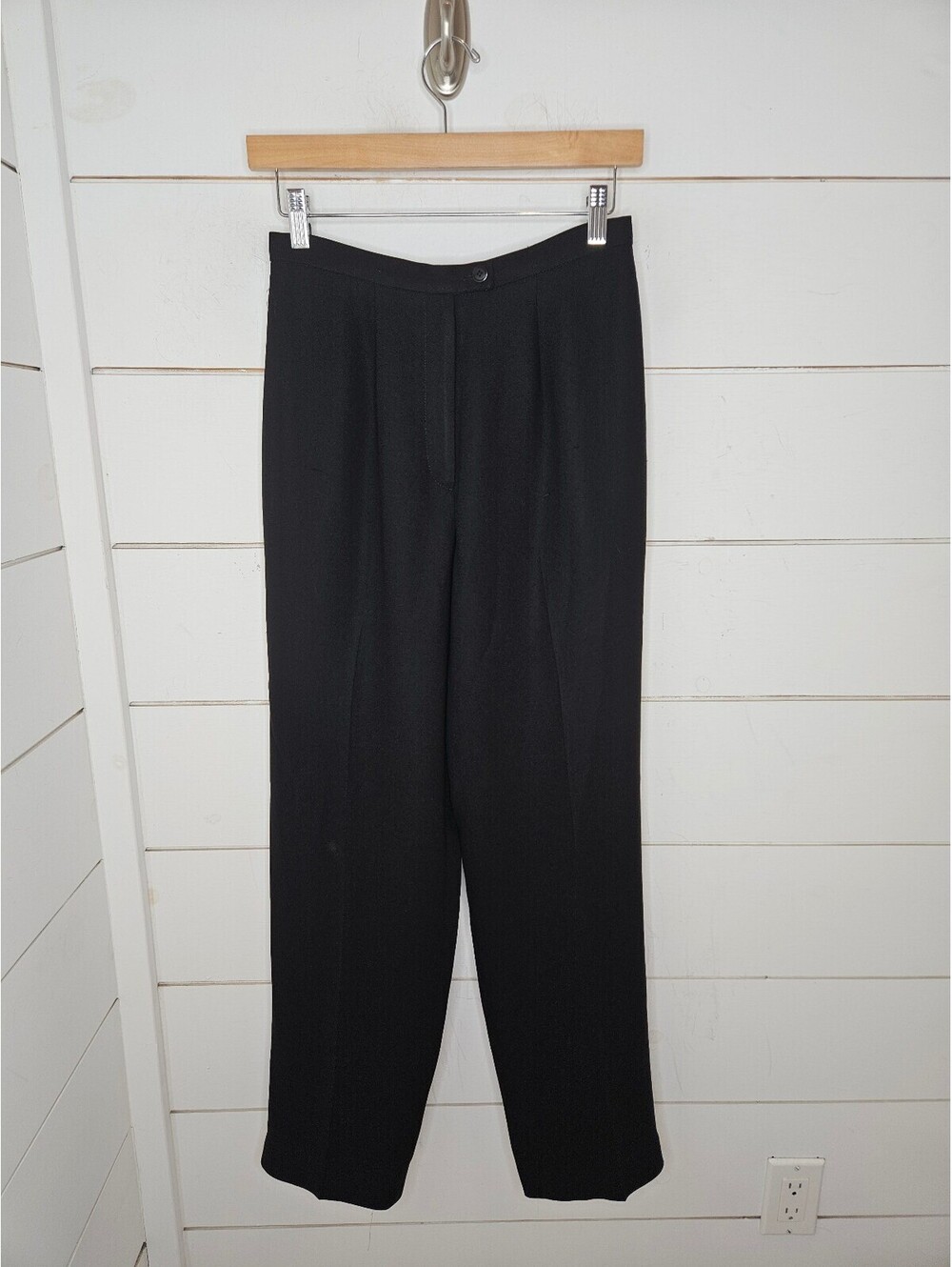 Vintage Casual Corner size 0 short black pleated dress pants